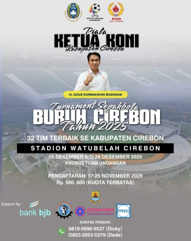 Turnamen Sepakbola Buruh Cirebon Piala Ketua KONI Kabupaten Cirebon